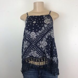 Blue Holter top